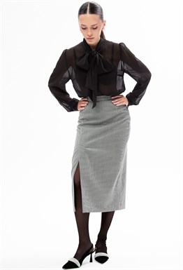 Блуза из шелка Indélébile (noir)