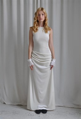 Платье со сборками