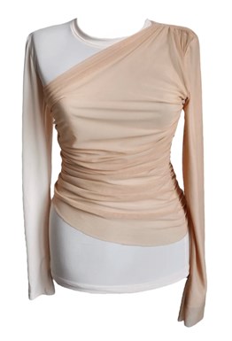 Лонгслив со сборками