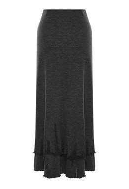 Юбка макси с рваным краем