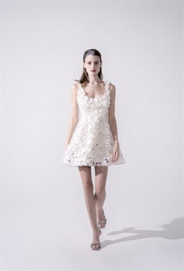 Платье с фиалками