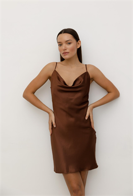 Шелковое платье мини