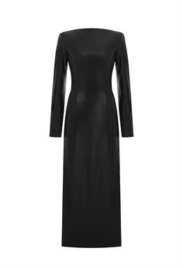 Платье из кожи