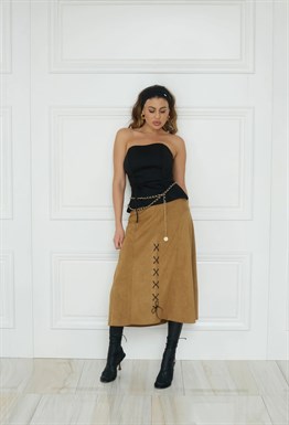 Юбка SUEDE SKIRT