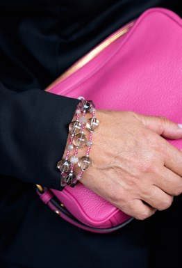 Браслет раухтопаз, шпинель