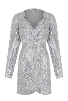 Платье мини с пайетками