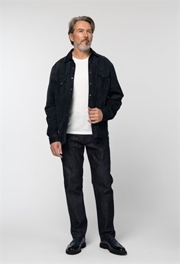 Рубашка из натуральной замши