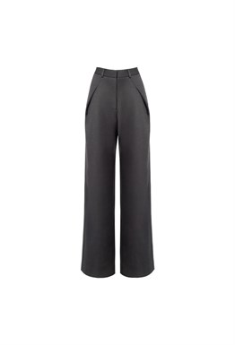 “New money” Широкие брюки из натуральной шерсти