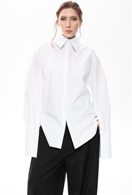 Рубашка с акцентными манжетами