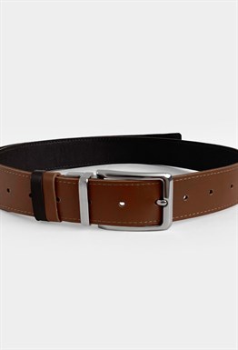 Ремень трансформер: карамельный-темно-коричневый