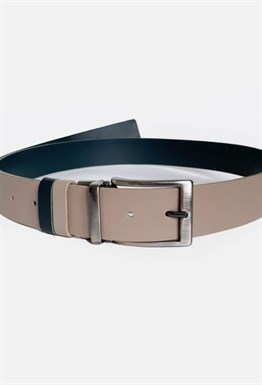 Ремень трансформер капучино-темный зеленый