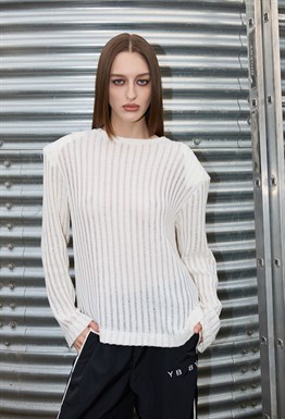 Лонгслив Лайт меттер молочного цвета