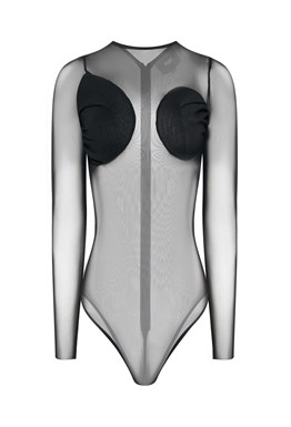 Боди с накладками на груди