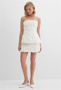 Мини-юбка с цветами