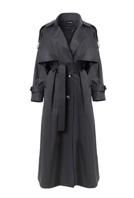 Тренч-кейп в пол из хлопка.