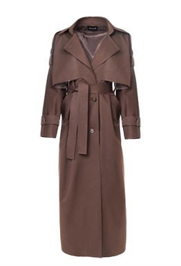 Тренч-кейп в пол из хлопка.