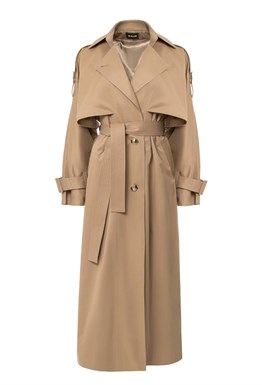 Тренч-кейп в пол из хлопка.