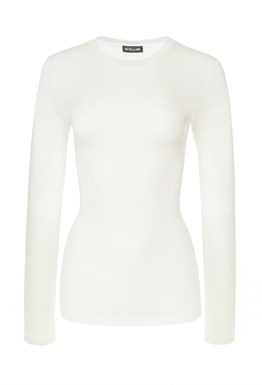 Базовый лонгслив из трикотажа Секонд скин