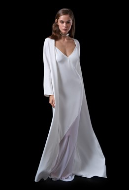 Белая накидка-кимоно