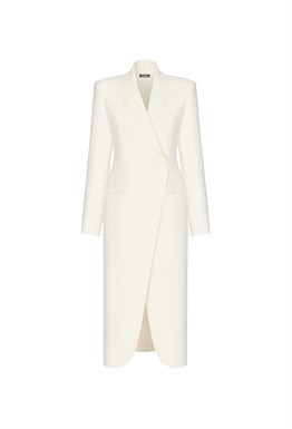 Пальто белое