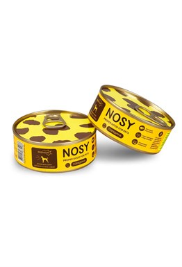 Консервированный корм для собак Nosy, Набор 6 шт, "Говядина"