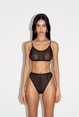 Топ mesh strip black
