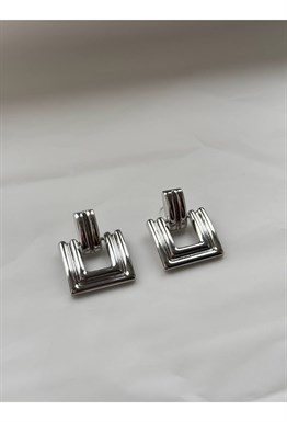 Серьги под серебро