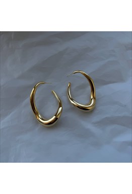 Серьги под золото