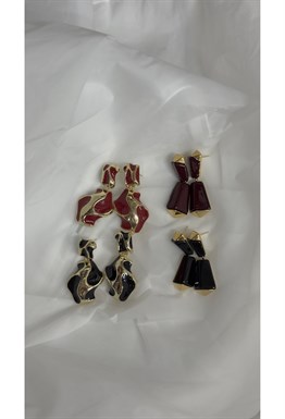 Серьги под золото