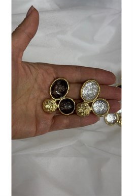 Серьги под золото