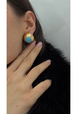 Серьги под золото