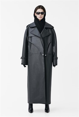 Тренч Eco-leather trench coat