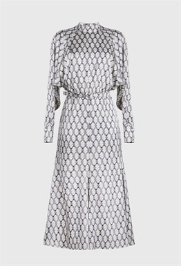 Платье из шёлка с юбкой годе