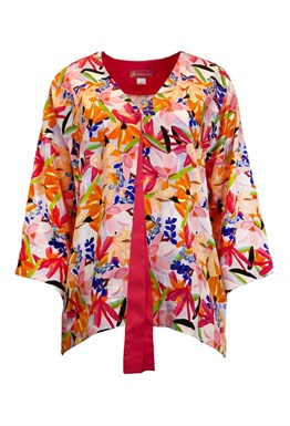 Блуза с цветочным принтом из вискозы