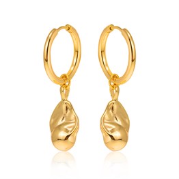 Gold Pearl Earrings