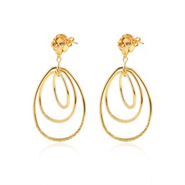 Earrings dancing ovals