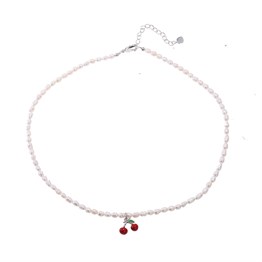 Choker with Cherry Pendant