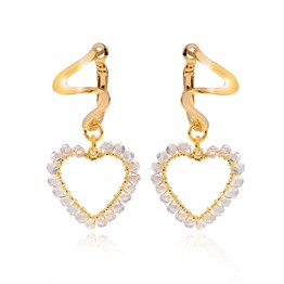 Earrings Crystal Heart