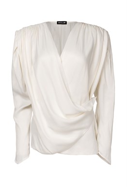 Блуза "Draped-detailing blouse"