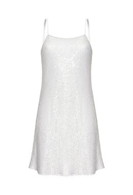 Платье мини на бретелях с кристаллами Swarovski