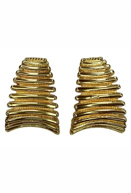 Серьги Golden Oval Lines