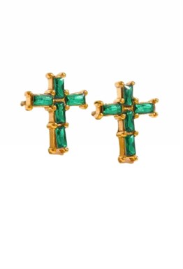 Серьги Bohemian Cross