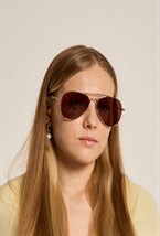 Очки AVIATION Gold - фото 101731