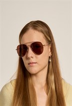 Очки AVIATION Gold - фото 102216