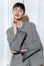 Укороченный жакет свободного кроя - фото 102467