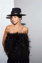 Топ из пера страуса - фото 102501