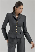 Жакет отрезной по талии - фото 102958