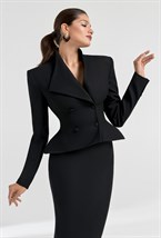 Юбка миди прямая из вискозы - фото 102963