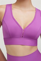 Топ Classic Cropped Total Berry - фото 103016