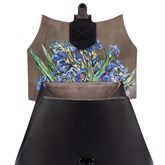 Рюкзак Сити "Ирисы в чёрном" - фото 103506